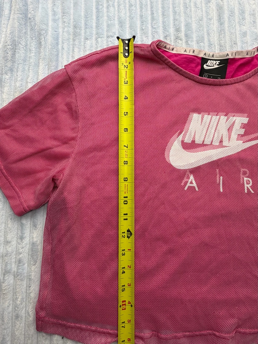 Nike Kids Pink 'Air' Logo Short Sleeve Tee